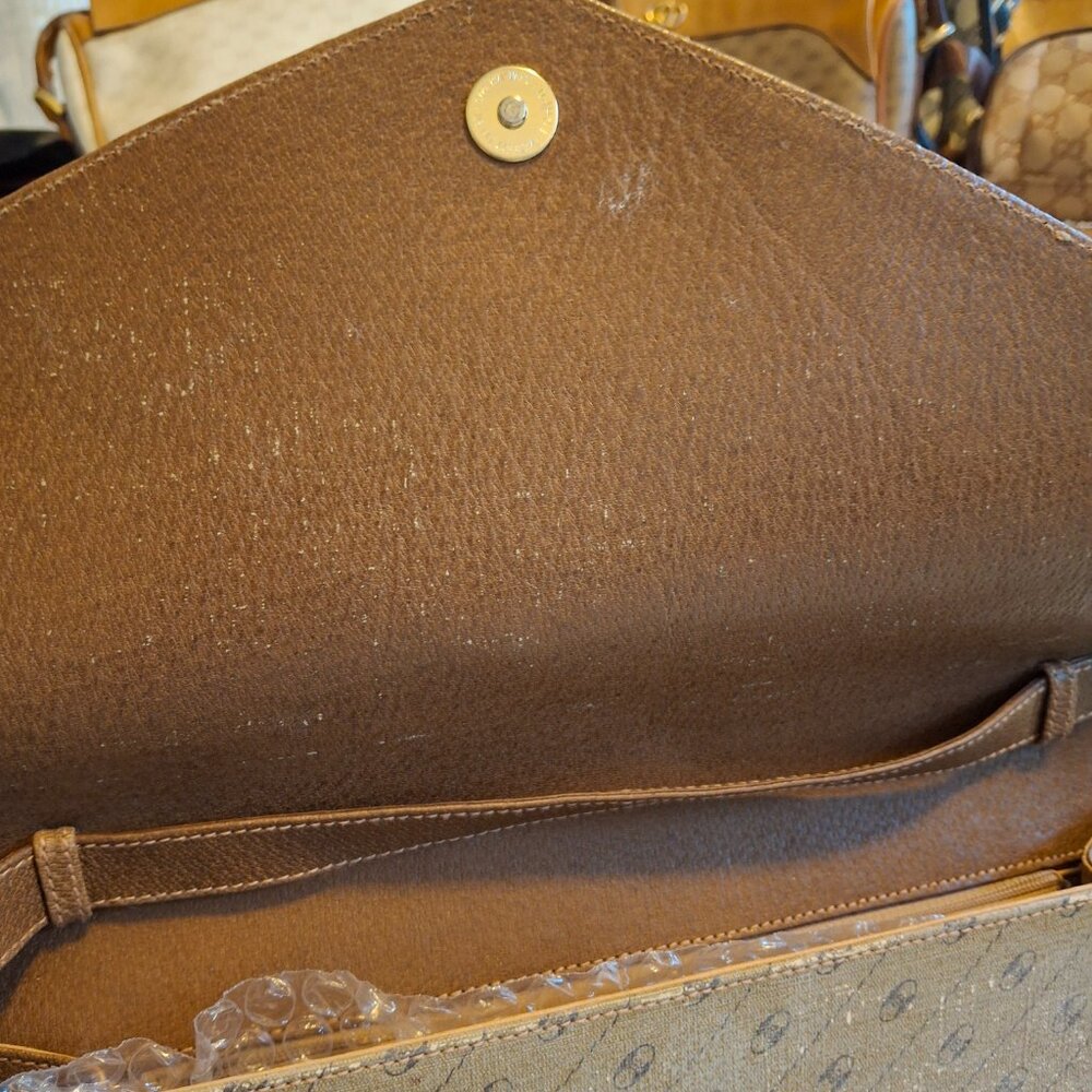 GUCCI Accessory Collection Envelope Purse Shoulder Bag Convertible Clut GG Logo - Picture 11 of 16